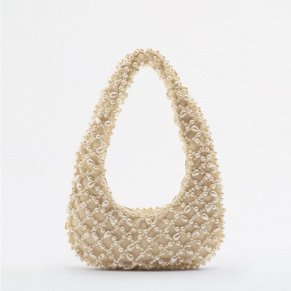 RARE Zara Pearl Shoulder Bag - Picture 15 of 17